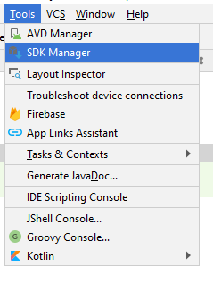 SDK manager