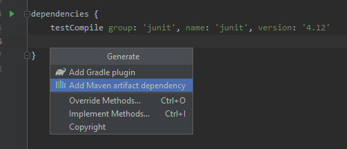 Ajout de dépendance