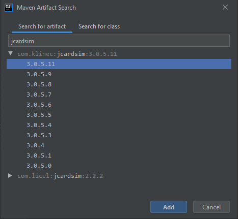 Ajout de dépendance