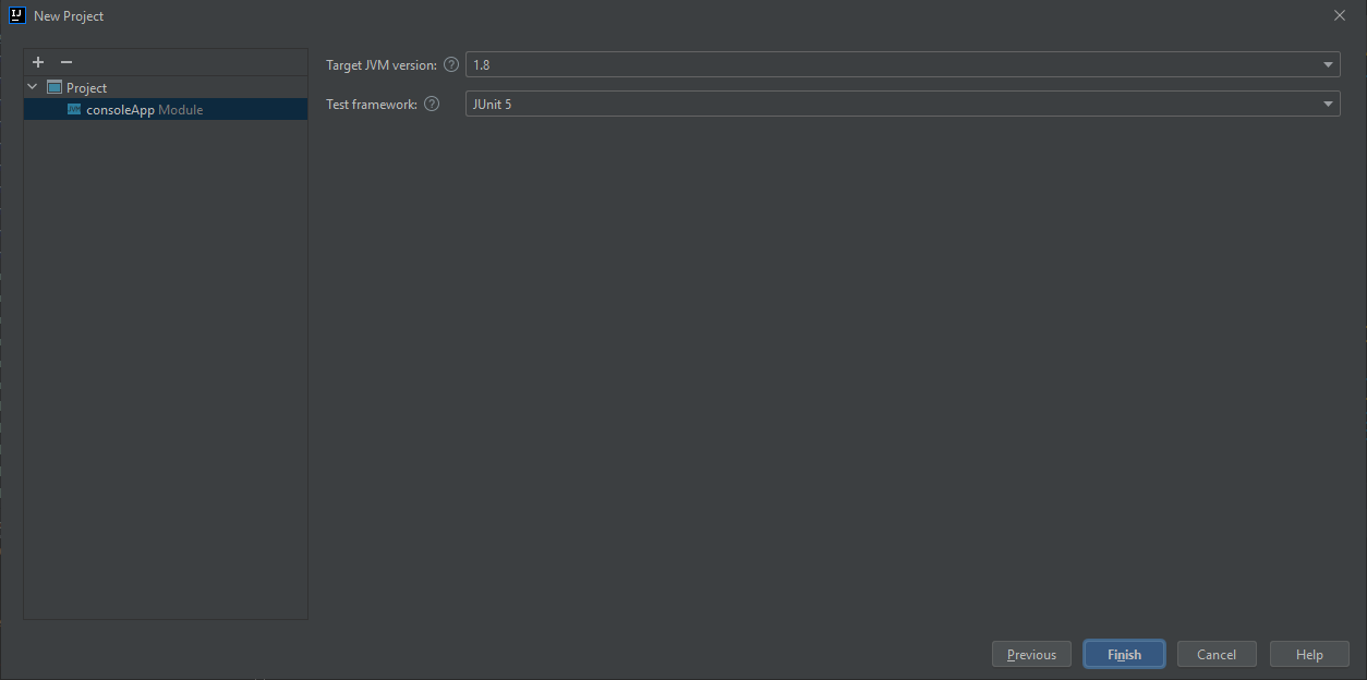 Paramètres du projet